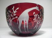 AJKA ruby cut to clear crystal