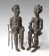 AKAN BAULE AFRICAN STATUES OF