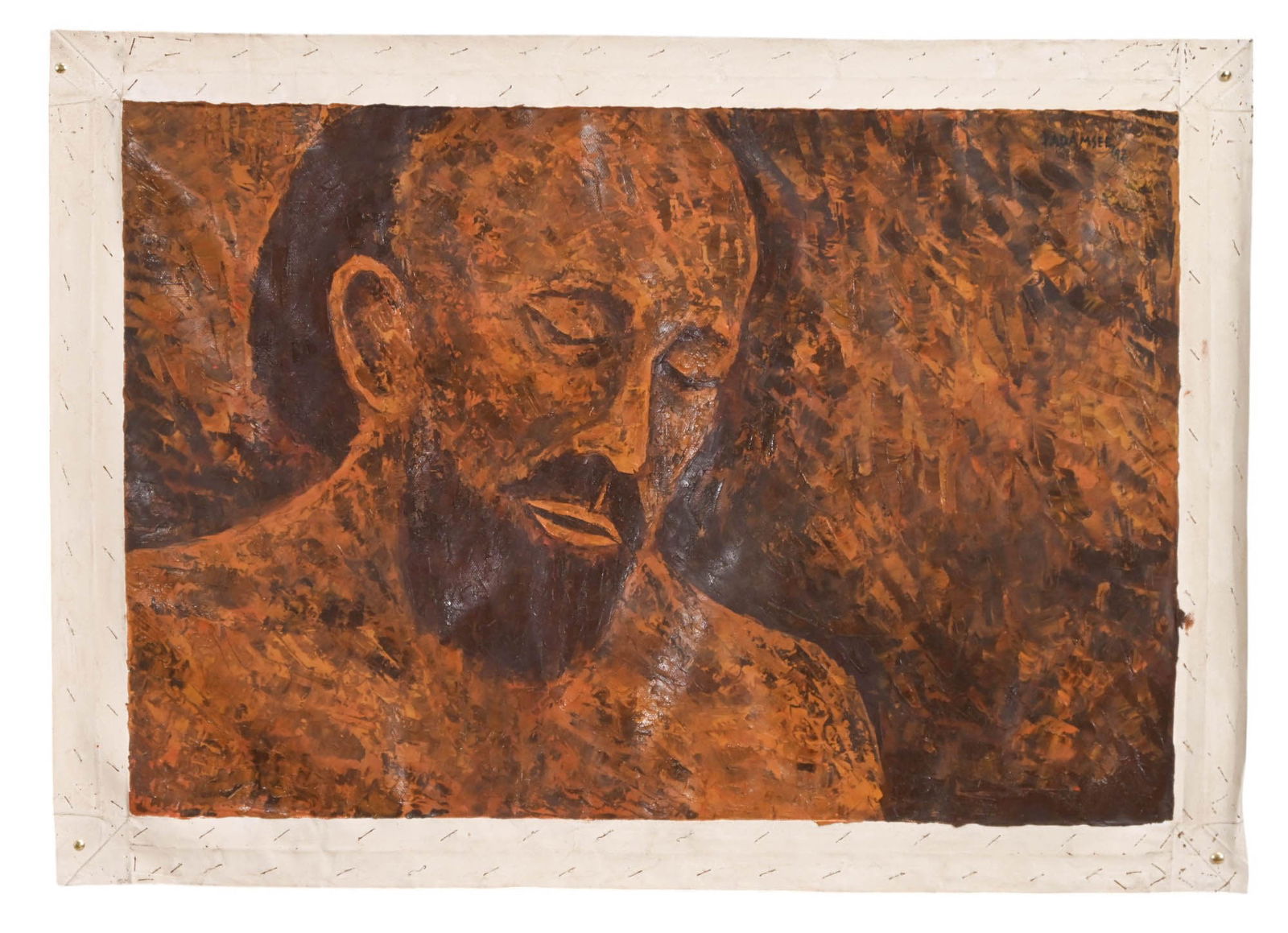 AKBAR PADAMSEE UNTITLED OIL ON
