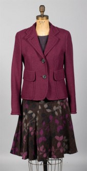 AKRIS PUNTO WOOL JACKET AND SK