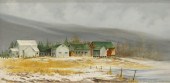 AL BARKER (B.1941) PAINTING ON