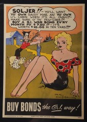 Al Capp war bond poster and li