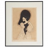 AL HIRSCHFELD. "BARBARA STRIEI