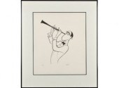 Al Hirschfeld etching, “Benny