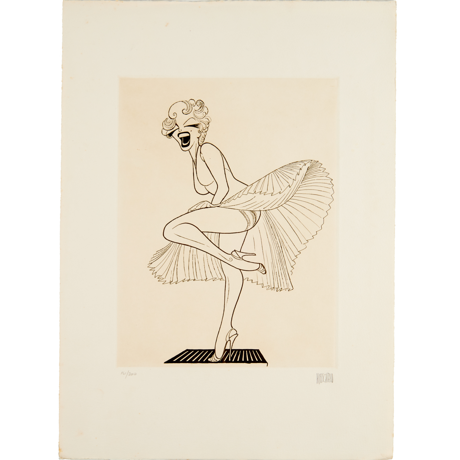 AL HIRSCHFELD, MARILYN MONROE,