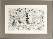 AL HIRSCHFELD "MOVIELAND '54"