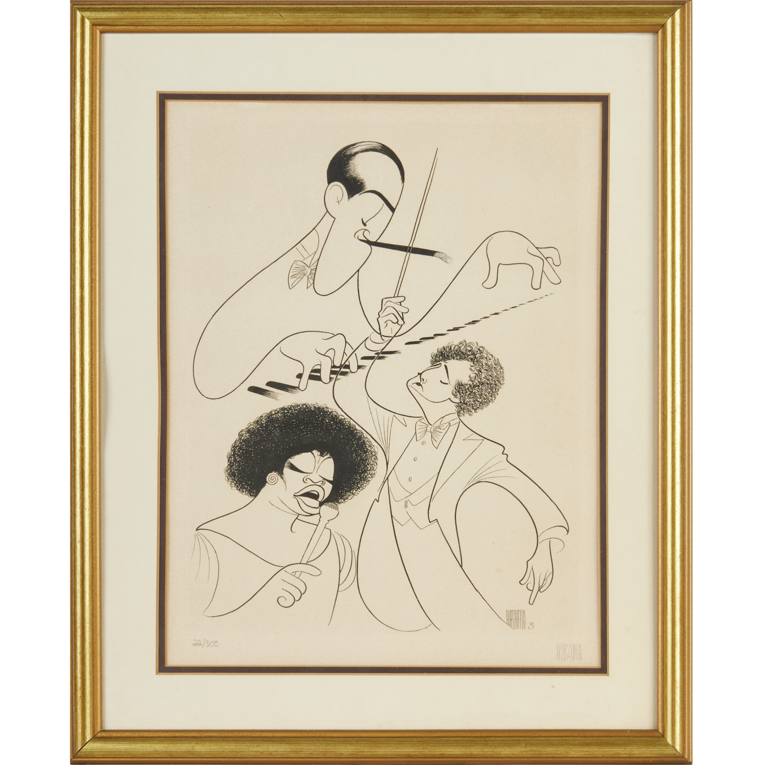 AL HIRSCHFELD, SIGNED LITHOGRAPH Al