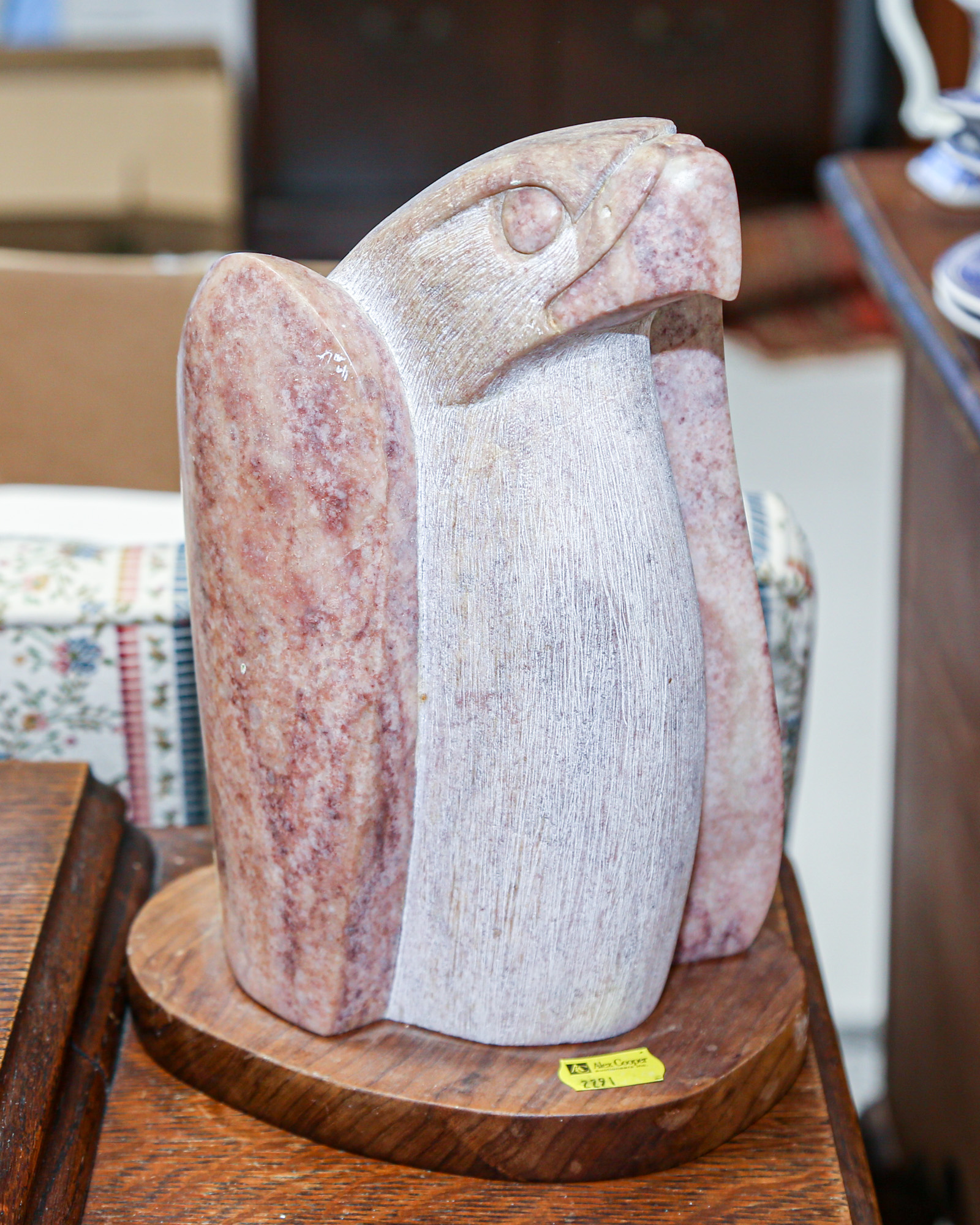 AL PEGO. STONE EAGLE, SCULPTURE
