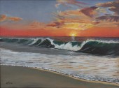 AL RICH "GLORIOUS SUNSET" OILC