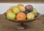 ALABASTER BOWL WITH ASSORTED S