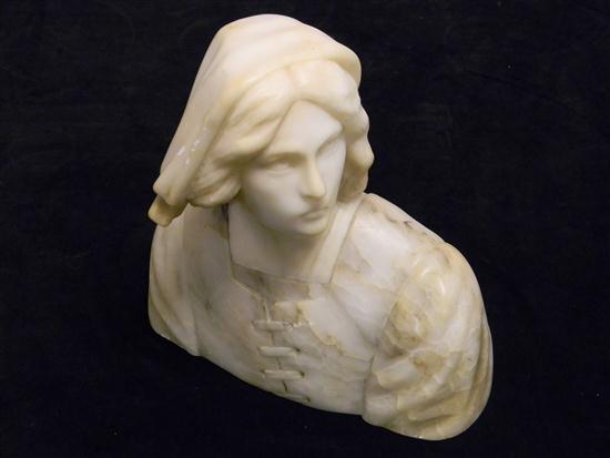 Alabaster bust  ''Beatrice''  young