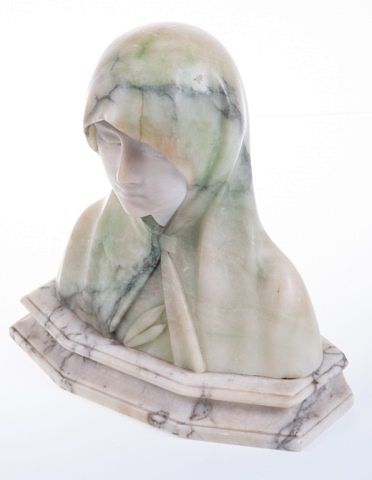 ALABASTER BUST OF A
