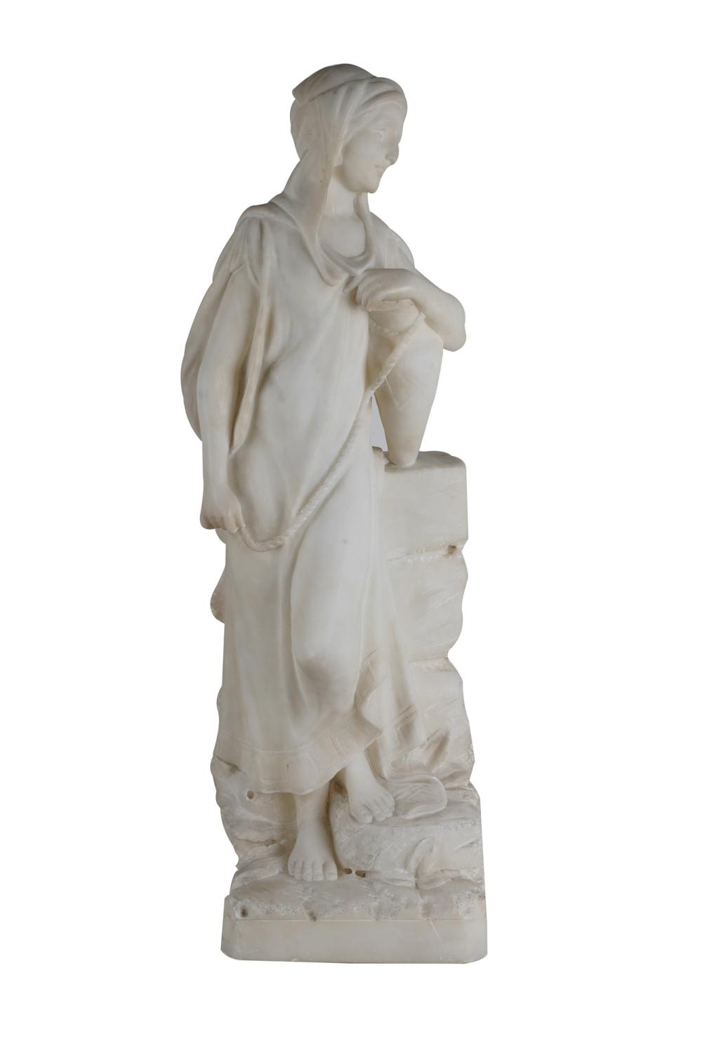 ALABASTER FIGURE OF REBECCA AT
