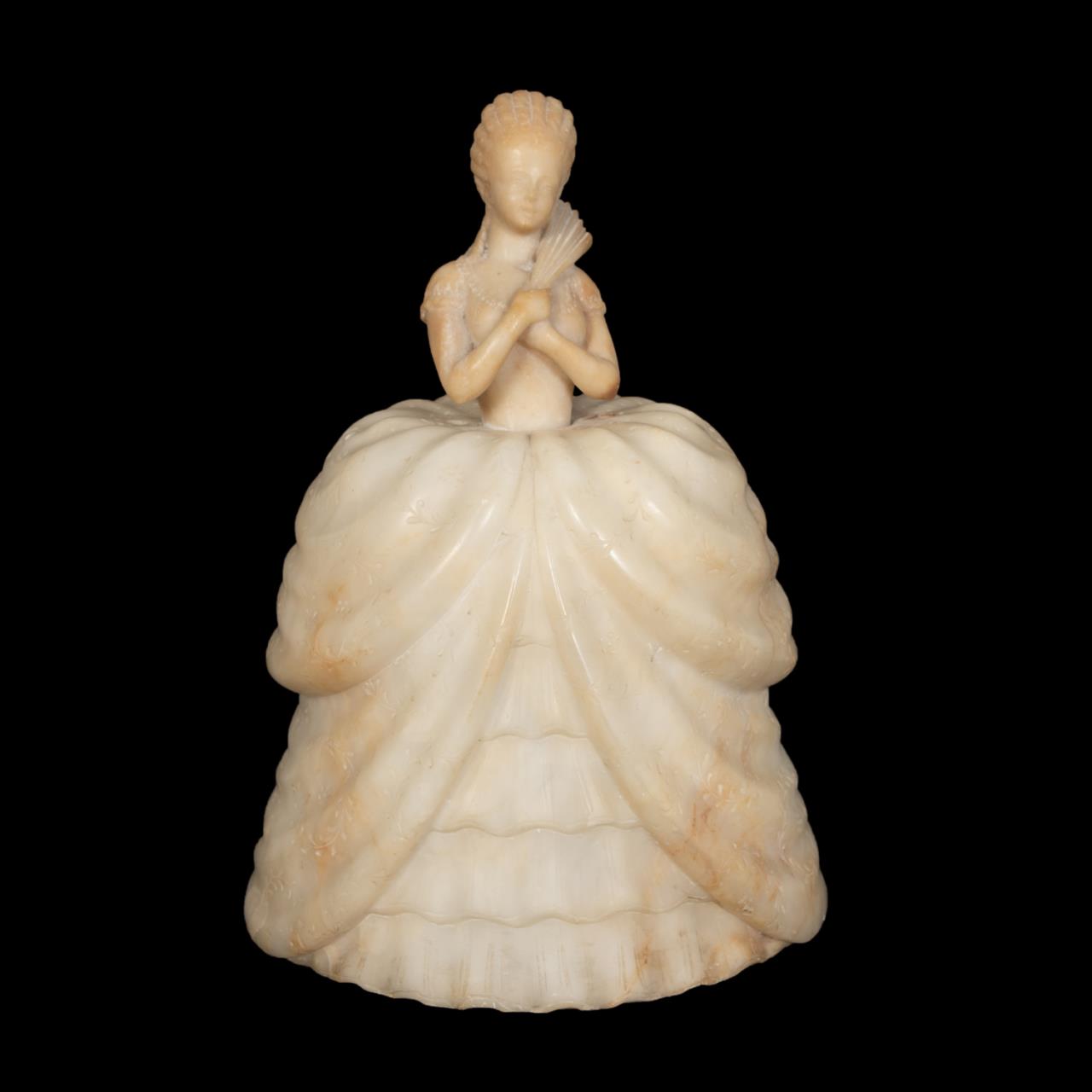 ALABASTER LADY IN 18TH C. DRESS