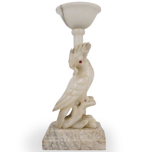 ALABASTER PARROT LAMPDESCRIPTION: