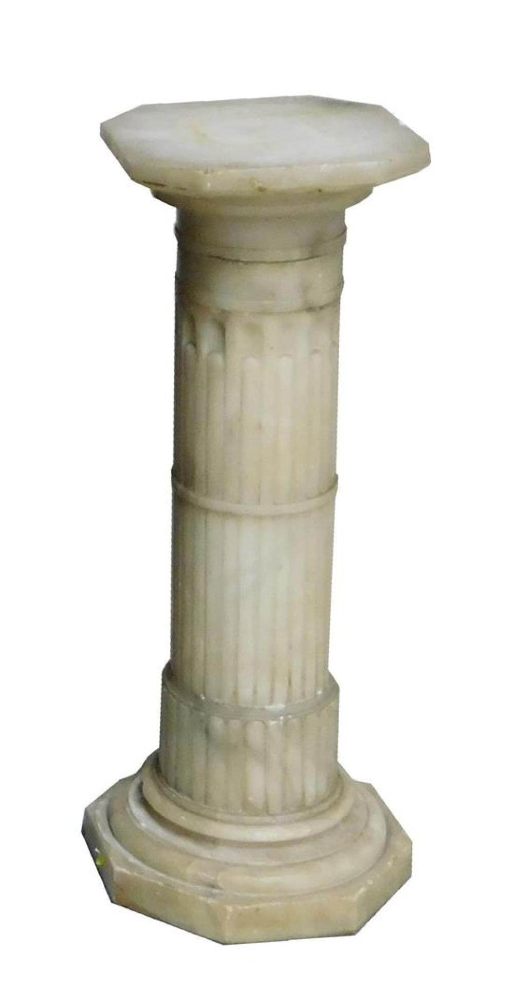 ALABASTER PEDESTAL, CLASSICAL