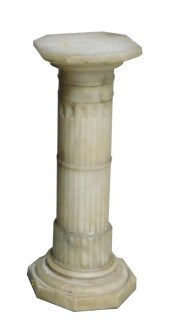 ALABASTER PEDESTAL, CLASSICAL