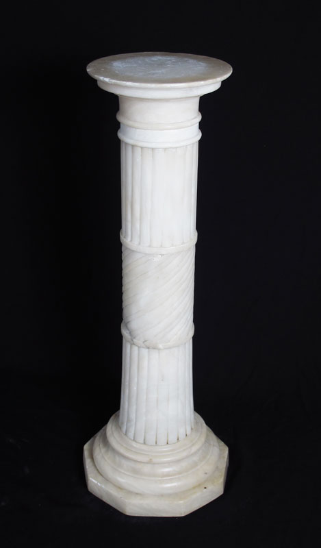 ALABASTER PEDESTAL: Multi piece