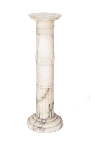 ALABASTER PEDESTALALABASTER