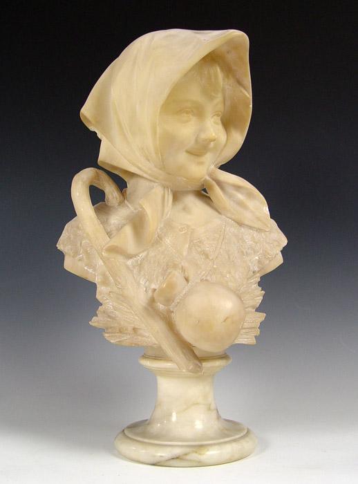 ALABASTER SCULPTURE OF A YOUNG