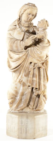 Alabaster Sculpture of Madonna