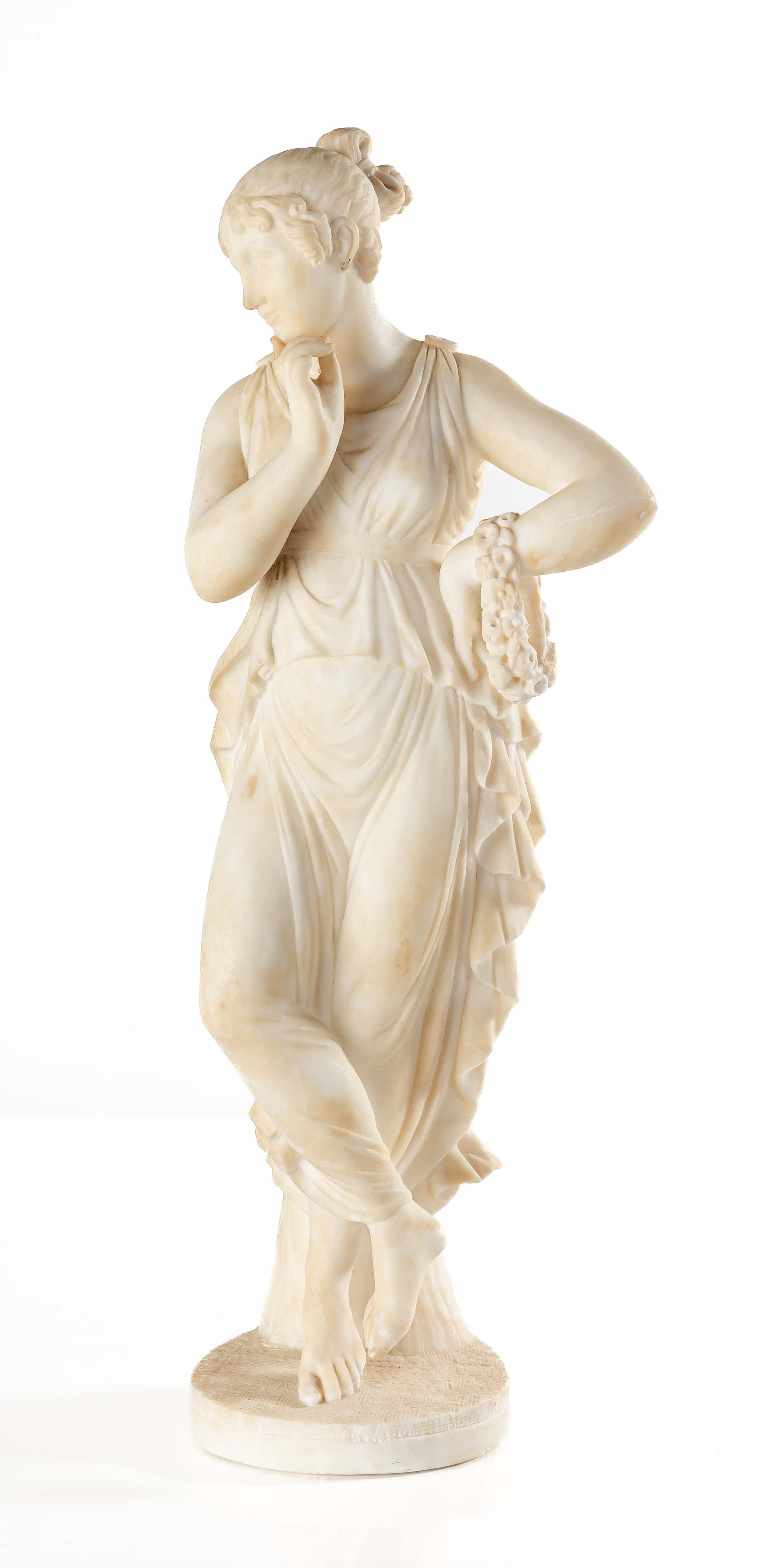 ALABASTER STATUE 19th century.