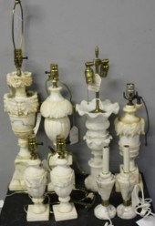 Alabaster Table Lamp Lot Inclu