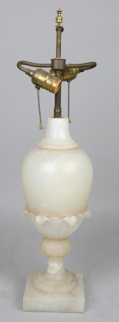ALABASTER VASIFORM TABLE LAMPA