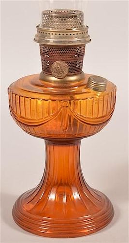 ALADDIN AMBER GLASS KEROSENE