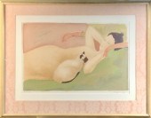 Alain Bonnefoit lithograph wit