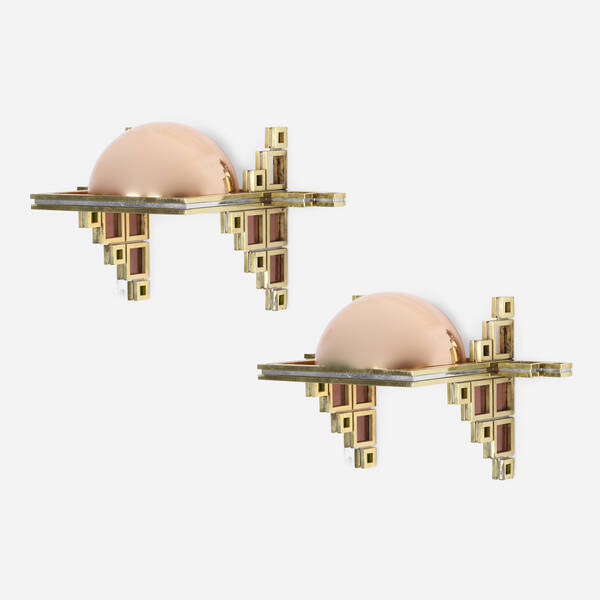 Alain Delon. Sconces, pair. 1972,