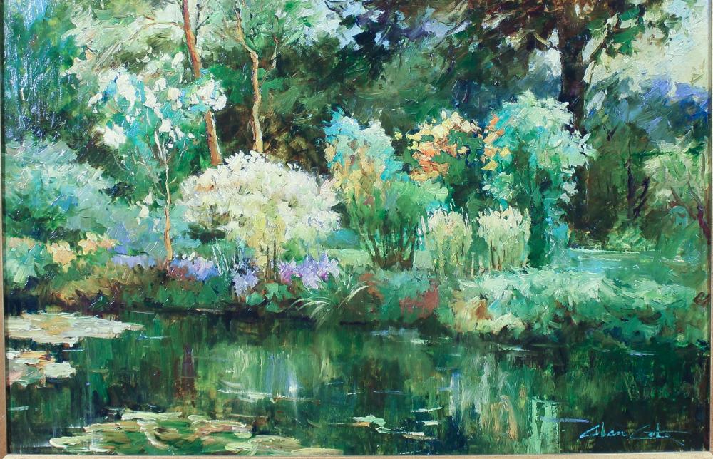 ALAN COTE (20TH CENTURY) OIL ON