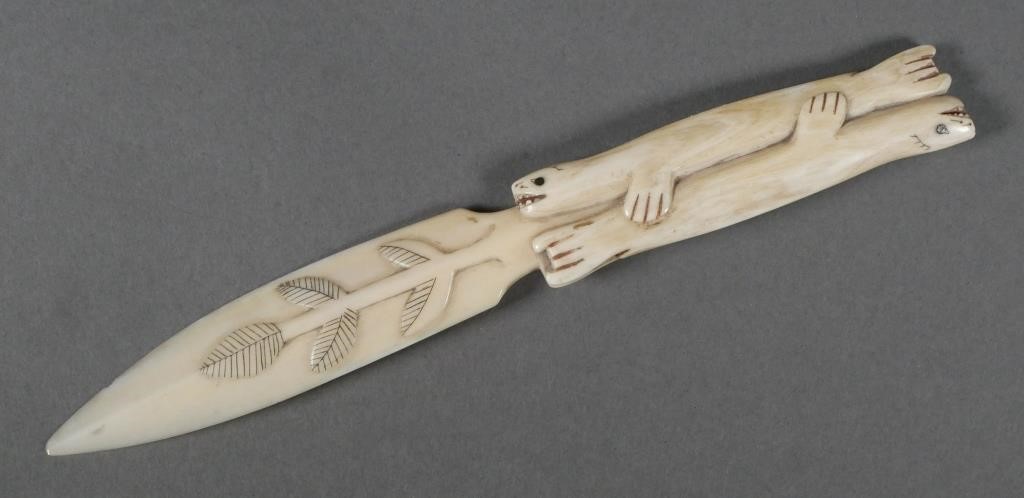 ALASKAN CARVED LETTER OPENERInuit