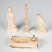 Alaskan Carved Walrus Ivory Fi