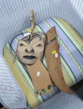 ALASKAN YUP'IK WOOD MASK Signe