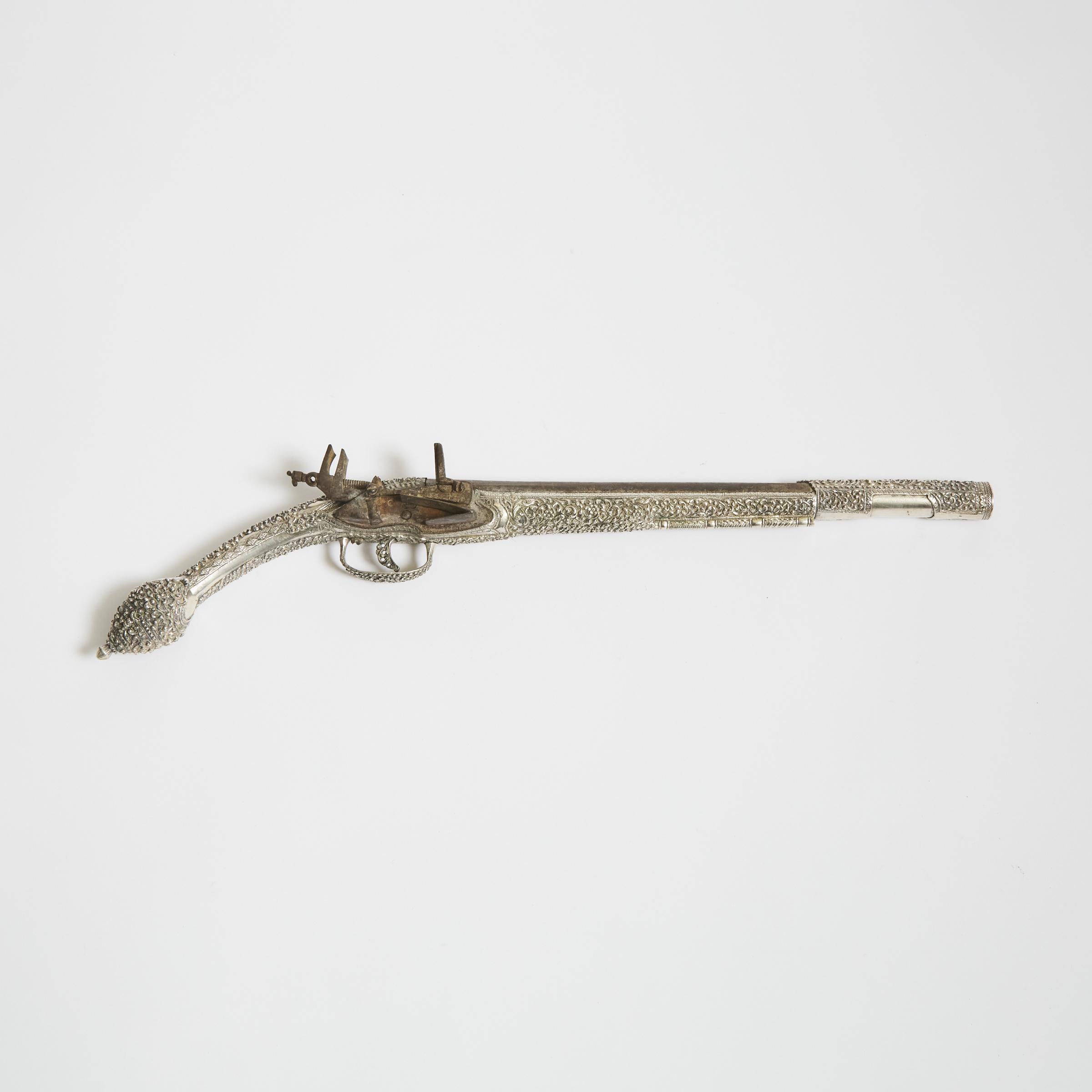 Albanian Silver 'Rat-Tail' Miquelet