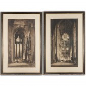 ALBANY HOWARTH, PAIR OF ETCHIN