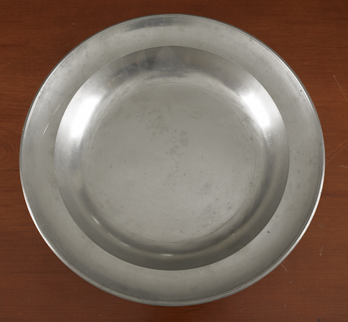 Albany New York pewter deep dish