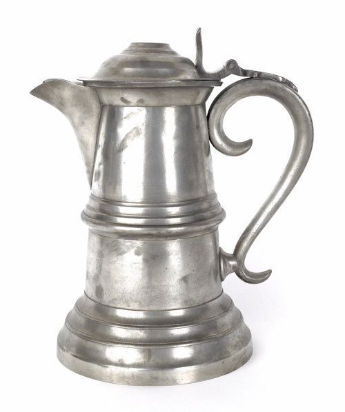 Albany New York pewter flagon ca.