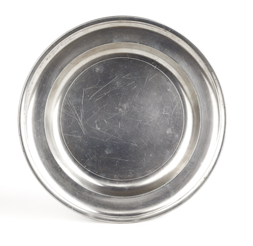 Albany New York pewter plate ca.