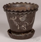 ALBANY SLIP STONEWARE FLOWERPO
