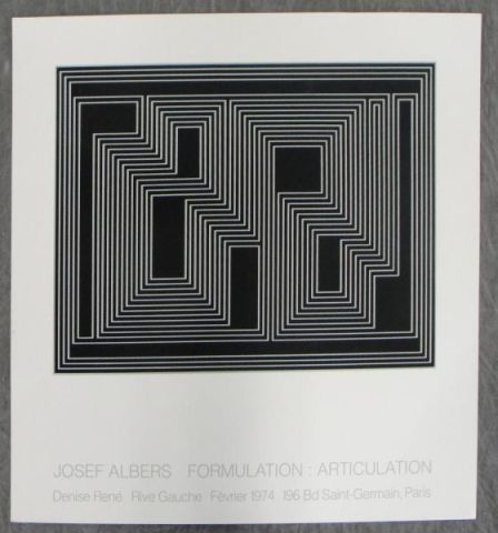 ALBERS Josef. Formulation: