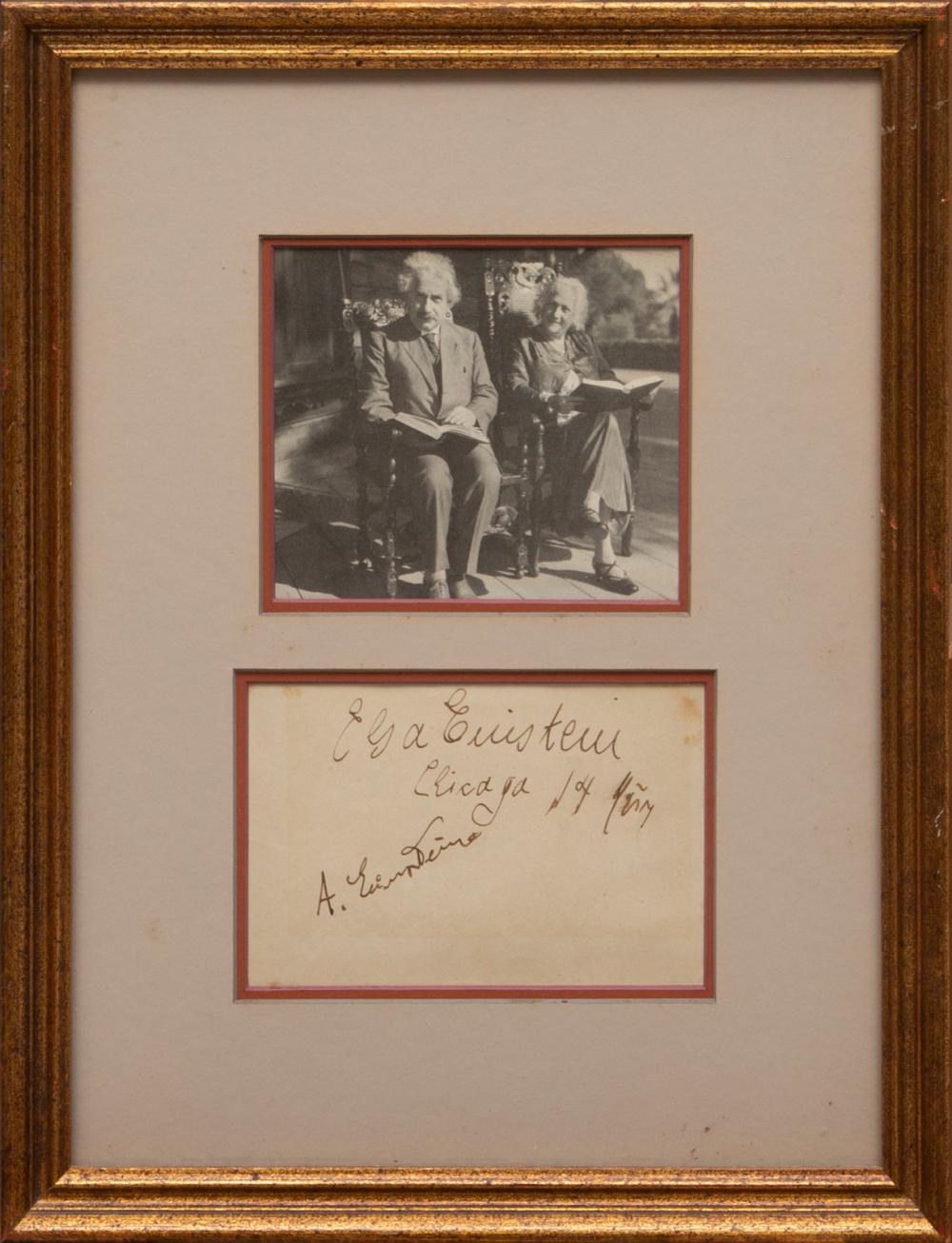 ALBERT AND ELSA EINSTEIN