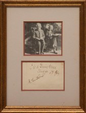 ALBERT AND ELSA EINSTEIN AUTOG