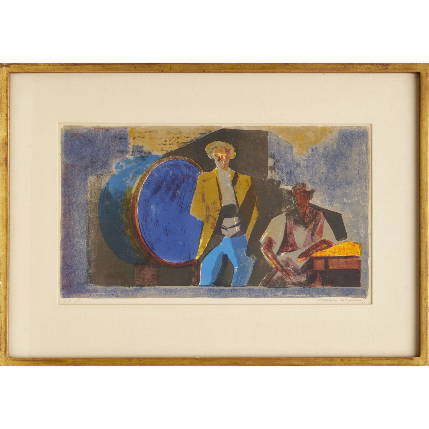 ALBERT CHAVAZ, SIGNED LITHOGRAPH,
