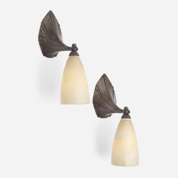 Albert Cheuret. Sconces, pair. c.