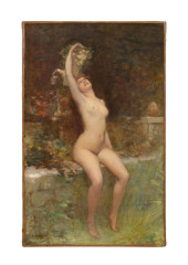 ALBERT CRESSWELL, O/C NUDE BEA