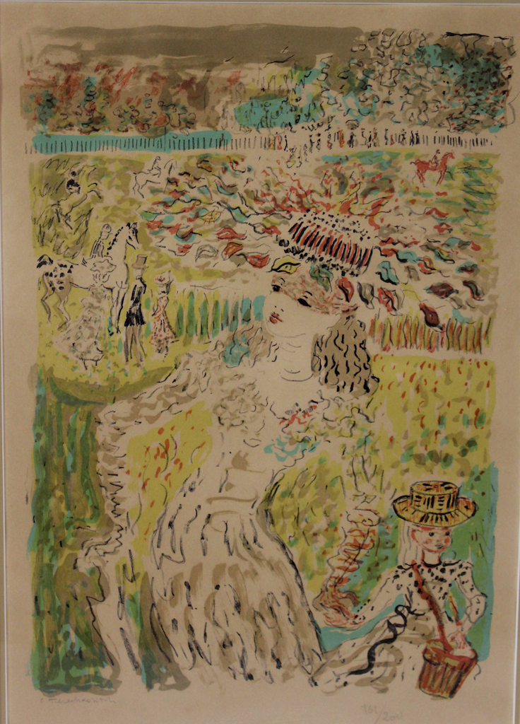 ALBERT DRACHKOVITCH SNOW SCENE