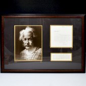 ALBERT EINSTEIN PHOTOGRAPH WIT