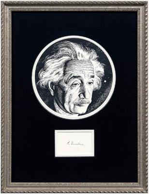 Albert Einstein signature, &quot;A.